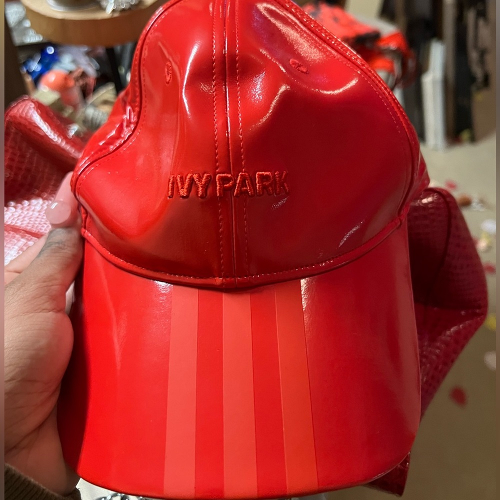 IVY PARK VALENTINES LEATHER CAP